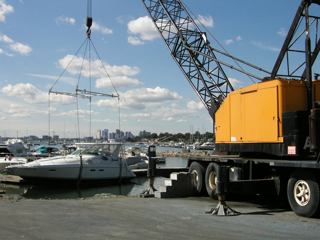 Boat Launching - Crystal Cove Marina